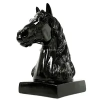 Benutzerdefinierte machen Kunststoff Pferdekopf Büste Auf Basis Statue Tier Statuen Abbildung Decor