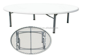 Patas plegables mesa de plástico/dos metros en forma de mesa para banquetes/200*74 cm mayor tamaño redondo Para la fiesta Uso de picnic