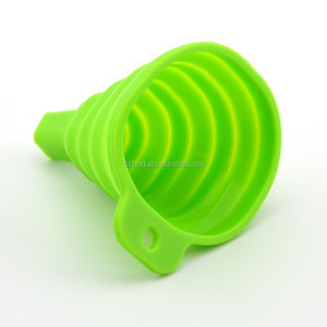 Funil dobrável de borracha de silicone sem bpa, fácil de limpar, mini funil - Product Image 4
