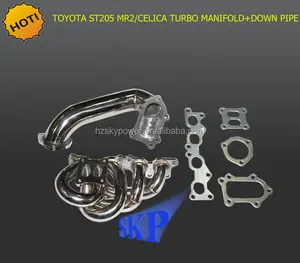 Manifold & Down Pipe For To*yota Celica GT4 ST205 MR2 Turbo Rev 3 3S-GTE