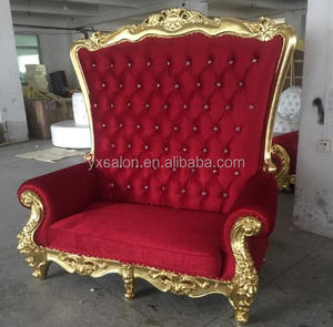 5 Years Warranty Top Quality European Style <strong>Gold</strong> Red Throne <strong>Sofa</strong> - Product Image 1