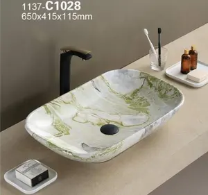 C1033 大理石浴室水槽制造商玛瑙石洗手盆