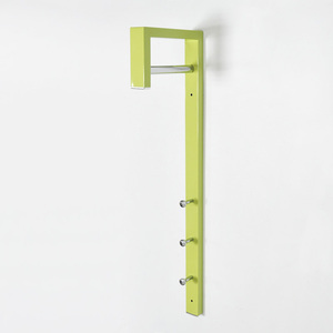 โมเดิร์นสีดำติดผนังโลหะราวตากผ้าที่มีรถไฟ - Product Image 5