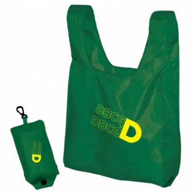 Shopping Bag Eco-friendly Ripstop Nylon pieghevole drogheria