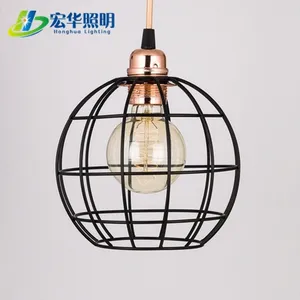 Thời Trang Mới Phổ Biến Bắc Âu Retro Bird Cage Dây Sắt Pendant Light Để Trang Trí