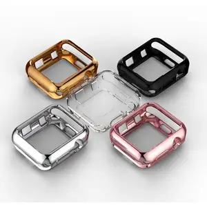 for Apple Watch Case,Plated TPU Scratch-resistant Flexible Electroplate Case Slim Lightweight Protective Bumper Cover Case for