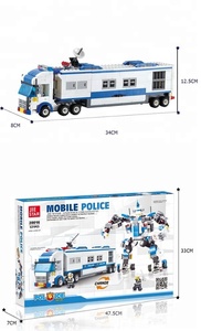 Bau roboter modell kunststoff ändern kinder polizei blöcke - Product Image 5