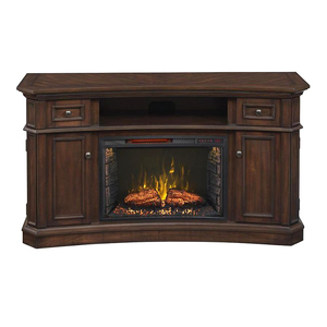 <span class=keywords><strong>Chimenea</strong></span> Eléctrica de Madera para Interiores de 1200W en Color Marrón, con Control Remoto y Función de Calefacción de Diseño Retro - Product Image 3