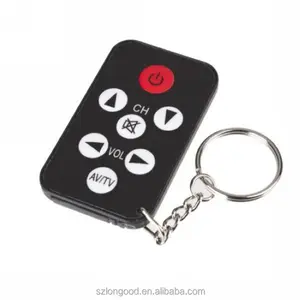 Mini Universal Inframerah IR TV Remote Control Pengendali 7 Keys Tombol Keychain Gantungan kunci Smart Wireless Remote Controller