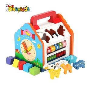 <span class=keywords><strong>Jeu</strong></span> créatif multi-fonction en bois pour enfants, figurines, éducation, lot de 5 pièces, W12D155 - Product Image 2