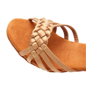 Sepatu Dansa Wanita Satin Latin <span class=keywords><strong>Salsa</strong></span> Ballroom L1218 dengan Hak 5cm - Product Image 4