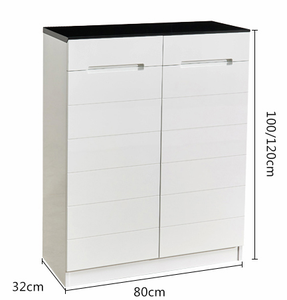 Modern <strong>White</strong> Color Wood High Gloss <strong>Shoe</strong> Storage <strong>Cabinet</strong> with Storage Drawer <strong>Shoe</strong> Rack <strong>Cabinet</strong> - Product Image 2