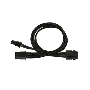 สายไฟ Black Braid PCI-E 6 พิน 6+2 พิน ระยะห่าง 4.2 มม. ฉนวน PVC ทองแดงชุบดีบุก Quan Lin QL--21393 สำหรับอุปกรณ์อิเล็กทรอนิกส์ - Product Image 1