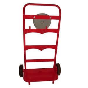 Carrello in Acciaio per Due <span class=keywords><strong>Estintori</strong></span> con Maniglia Girevole e Campanello - Product Image 6