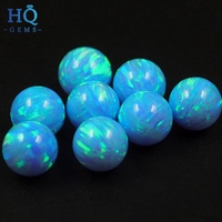 Pierre d'opale synthétique personnalisée, vente en gros, perles de laboratoire, blanc, bleu, prix en vente