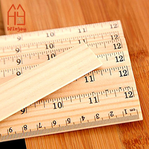 Atacado e Personalizado Régua De Madeira Ecológica Ferramenta De Medição Para A Escola, Escritório Em Massa 12 Polegada/30cm Régua De Ensino De Madeira Natural - Product Image 5