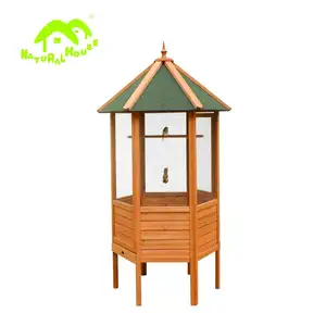 Cage d'extérieur en bois pour les oiseaux, cage à oiseau, de luxe, cage à oiseau