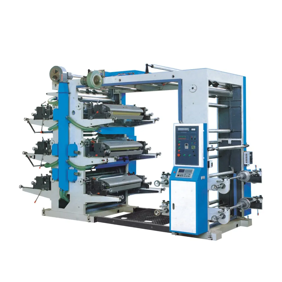 Alemán usado 2 colores tambor central máquina de impresión flexográfica de prensa para taza de papel