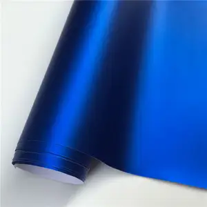 hot sale blue/red/yellow chrome matte adhesive vinyl for car