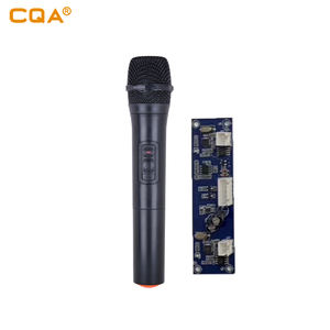 Mikro loa keo kablosuz VHF - loai 1 dau nhom CQA mikro microfonos para karaoke ktv mikrofon ile PCB kartı