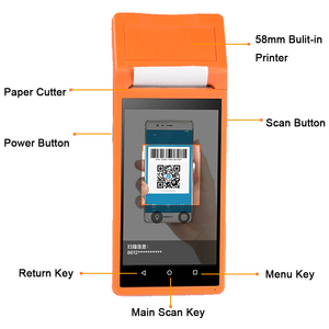 LASAET <span class=keywords><strong>Mobile</strong></span> Handheld POS Android 11,0/3G <span class=keywords><strong>PDA</strong></span> con lector NFC e impresora térmica incorporada 58mm - Product Image 2