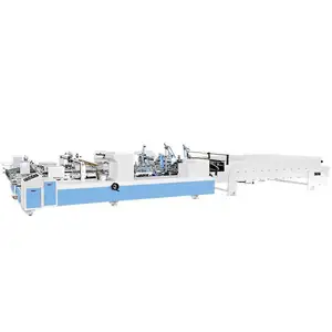 Carton Automatic Straight Line Folder Gluer Machine For Packet Box