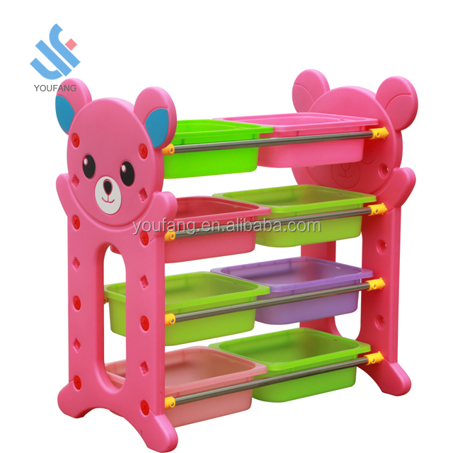 YF-04026 Высококачественная детская комната, шкафчик для хранения игрушек, Дошкольная мебель, Многофункциональная Пластиковая Полка для хранения игрушек