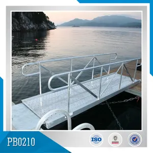 4 m * 1 m dock pontone sistema anti-ruggine alluminio marine passerella