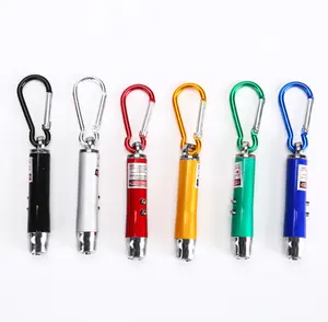 3 in1 UV ánh sáng laser Keychain con trỏ cho khuyến mãi