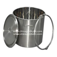 SUS304 30L Stainless Steel Bucket With Lid For Sale