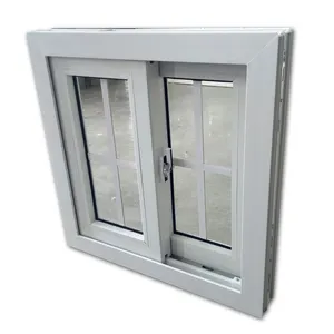 PVC blanco Windows casa barata Anti Mosquito Net Pantalla de ventana de vidrio doble Turquía puertas y ventanas de PVC