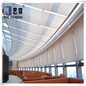 FCS Grosir FSS Roller Blinds Bermotor/Tirai Listrik Motor/Motor Listrik Tenda Lipat Tirai Skylight Slat Semua Musim