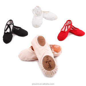 Venta al por mayor de la fábrica de lona <span class=keywords><strong>suela</strong></span> dividida de <span class=keywords><strong>Ballet</strong></span> zapatos de baile - Product Image 2
