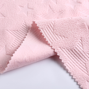 5 Spandex Đồng Bằng Nhuộm <span class=keywords><strong>Jacquard</strong></span> 3D Nổi Micro Đào Vải Dệt Kim Cho Ăn Mặc 2020top Chất Lượng 95 Polyester Mẫu Miễn Phí Mềm ** - Product Image 3