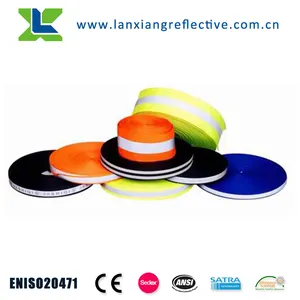 Pvc Reflective Tape Heat Reflective PVC In Keeping With CE EN471 For Red Safety Tape