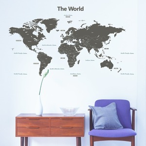 Design personnalisé Carte <span class=keywords><strong>Du</strong></span> <span class=keywords><strong>Monde</strong></span> Wall Sticker <span class=keywords><strong>Décoration</strong></span>, décoratifs pour La <span class=keywords><strong>Maison</strong></span> Sécurité Enfant Coloré Vinyle Wall Sticker - Product Image 3