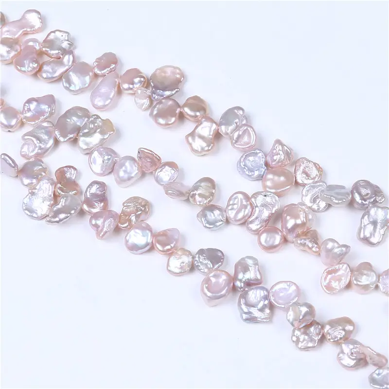 9-10mm high quality Reborn Keshi Pearl strand loose pearl