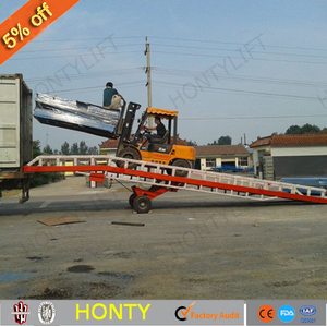 Hontylift precio camión hidráulico plataforma de carga móvil ganado contenedor <span class=keywords><strong>descargar</strong></span> rampa - Product Image 4