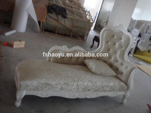 Style européen tissu royale chaise / chaise de salon de style européen / antique chaise longue - Product Image 5