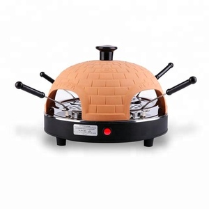 800W di <span class=keywords><strong>Argilla</strong></span> Da Tavolo Automatico Elettrico 4 Persona Mini <span class=keywords><strong>Forno</strong></span> <span class=keywords><strong>Per</strong></span> La Pizza - Product Image 1