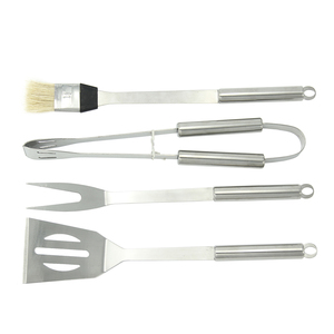 4PCS <span class=keywords><strong>Kit</strong></span> d'outils de <span class=keywords><strong>barbecue</strong></span> en acier inoxydable Set de gril de <span class=keywords><strong>barbecue</strong></span> Spatule Fourchette Pinces Brosse à badigeonner Set d'ustensiles de <span class=keywords><strong>barbecue</strong></span> - Product Image 3