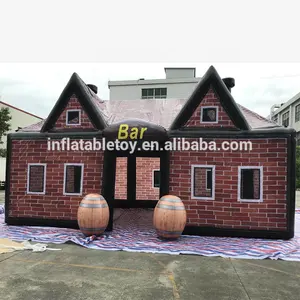 2018 gran oferta al aire libre pub tienda Casa Fiesta barra inflable