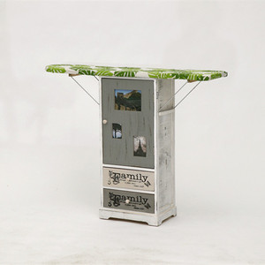 الجملة أثاث المنزل لوح حديدي قابل للطي مجلس الوزراء الكي الخشب مجلس الوزراء مع درج الخوص - Product Image 1