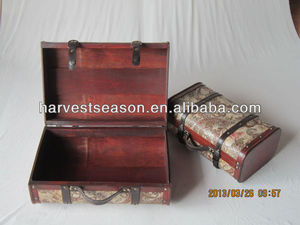 Cofre de madera Vintage para almacenar mapas antiguos y como pieza de colección de exploradores Cofre del Tesoro de madera - Product Image 5