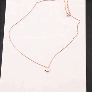 Paslanmaz çelik gül altın kaplama sikke fil kolye hayvan kolye - Product Image 3