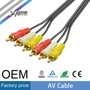 SIPU cable de audio de vídeo de <span class=keywords><strong>precio</strong></span> de fábrica para dvd al por mayor macho a 3rca macho Av y cables de altavoz - Product Image 4