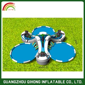 Gigante inflable parque de atracciones, comercial inflable fun city, los niños al aire libre zona de juegos inflables - Product Image 4
