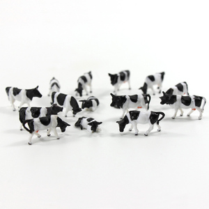 30pcs ho quy mô sơn trang trại động vật bò 5 tư thế khác nhau mô hình đường sắt 1:87 quy mô mô hình động vật - Product Image 3