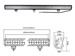 Liwiny-barre lumineuse <span class=keywords><strong>led</strong></span> d'extérieur, ip67, 288w jgl, 42 pouces, barre lumineuse - Product Image 5