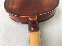 Violon professionnel Sinomusik rouge-brun fait à la main, verni, avec cordes allemandes de qualité supérieure, en érable flammé et épicéa sculpté